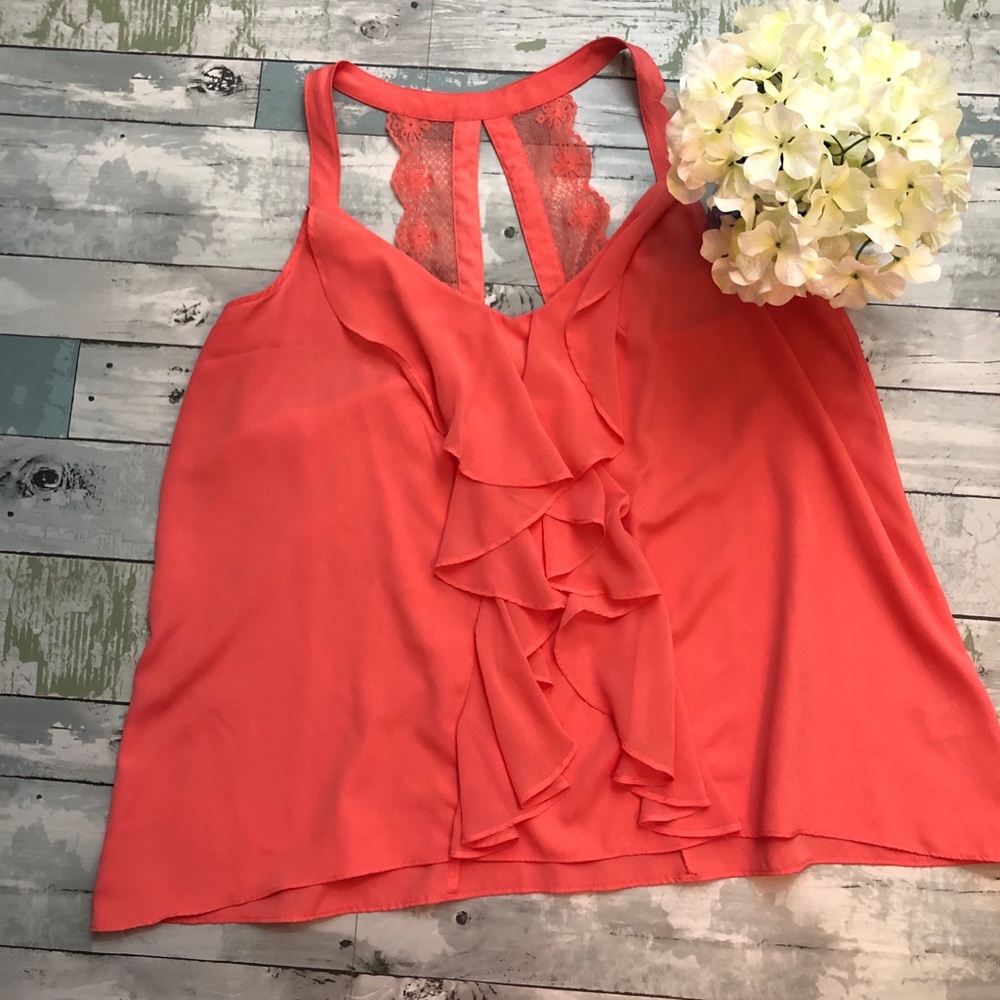 Lauren Conrad Ruffle Tank